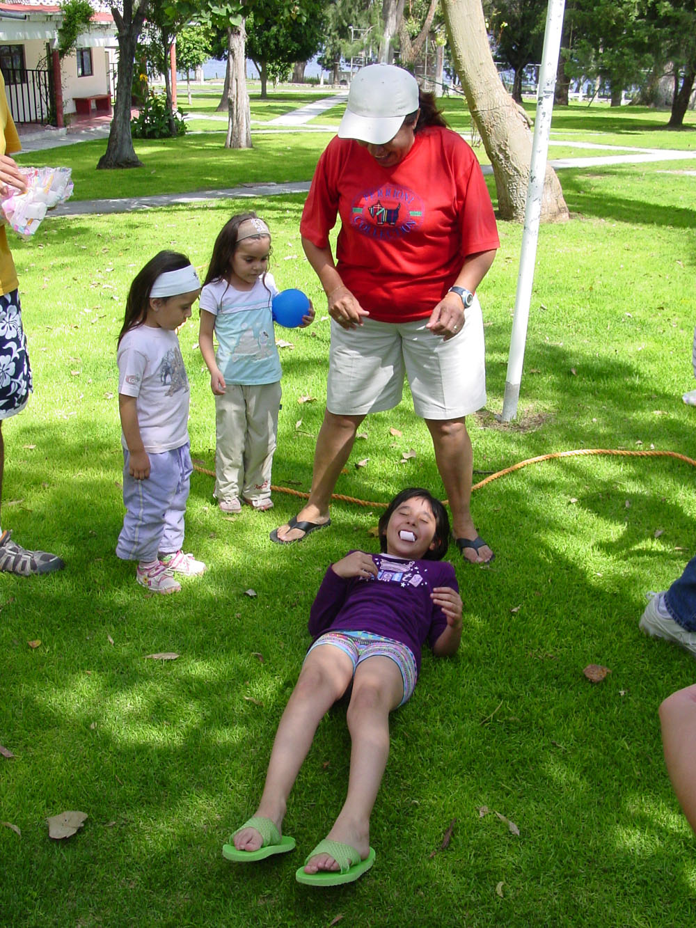 Church retreat: Marshmallow game